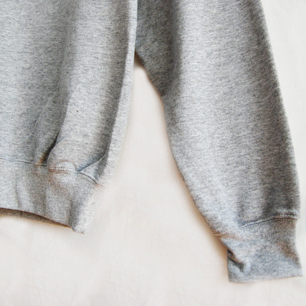 Grey Crew Neck Sweatshirt with Camo logo